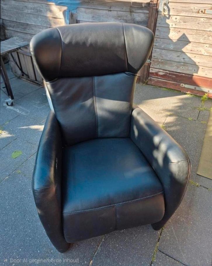 Prominent Sta op stoel, bijna nieuw!, Huis en Inrichting, Fauteuils, Zo goed als nieuw, Leer, 50 tot 75 cm, Minder dan 75 cm, Ophalen