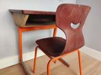 Retro Vintage schooltafel en stoel - groep 1/2, Ophalen, Gebruikt, Bureau