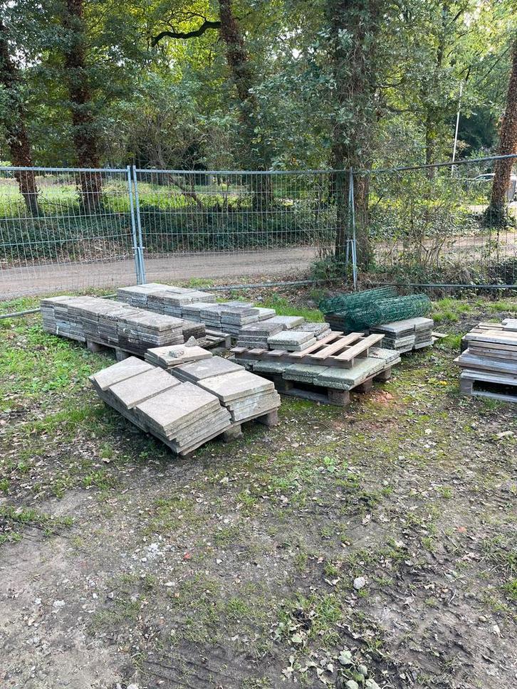 Stoeptegels 30x30 - 360 stuks (30m2), Tuin en Terras, Tegels en Klinkers, Gebruikt, Terrastegels, Beton, 10 m² of meer, Ophalen