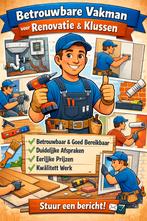 Betrouwbare vakman voor renovatie en klussen, Diensten en Vakmensen, Klussers en Klusbedrijven, Garantie