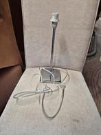 Stijlvolle staande lamp met zilveren poot, Gebruikt, Ophalen of Verzenden, Metaal, Minder dan 100 cm