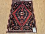 Vintage handgeknoopt perzisch tapijt hamadan 153x108, Info@SlatsAntiek.nl, 100 tot 150 cm, Perzisch, Ophalen of Verzenden