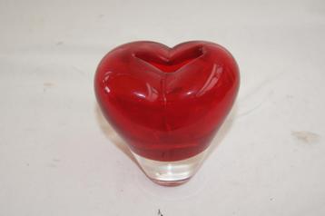 Glazen hart vaas ( Murano beschikbaar voor biedingen