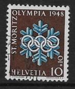 Zwitserland 1948    Olymp. w. spelen   493, Postzegels en Munten, Postzegels | Europa | Zwitserland, Verzenden, Gestempeld