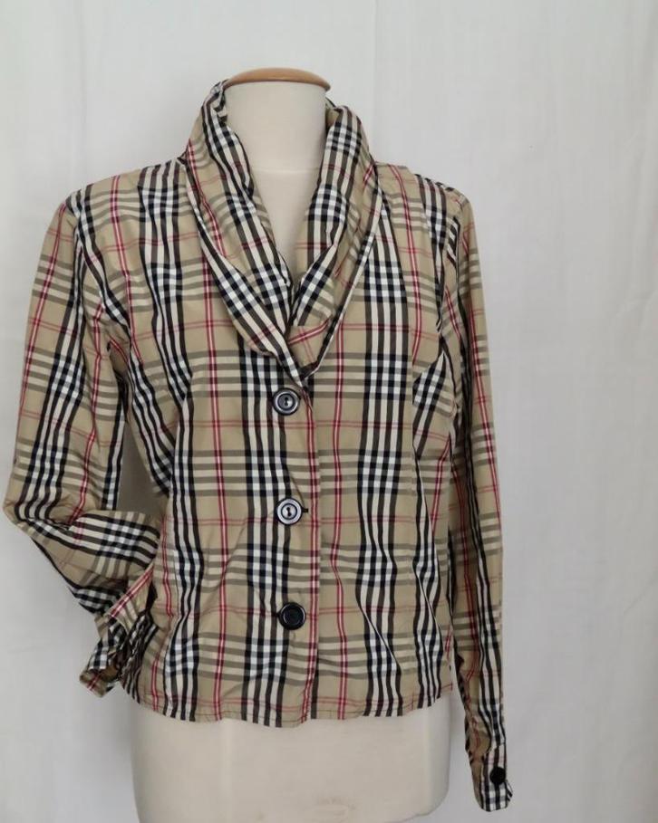 LUXE Blouse in WELBEKENDE Engelse Ruit mt 44/46, Kleding | Dames, Blouses en Tunieken, Nieuw, Maat 46/48 (XL) of groter, Beige