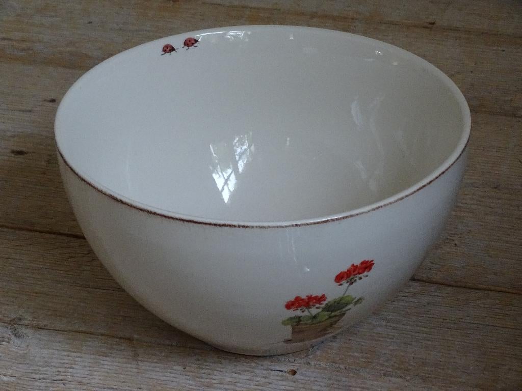 1x Schaal, Jet (by Ter Steege), GERANIUM, zo goed als nieuw, Ophalen of Verzenden, Overige stijlen, Aardewerk, Schaal of Schalen