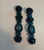 Paulie Pocket Oorbellen - Blauw, Sieraden, Tassen en Uiterlijk, Met kristal, Hangers, Blauw, Ophalen of Verzenden