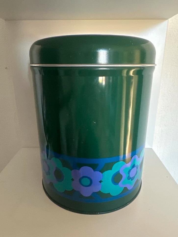 Vintage Lollipop blik J.R.M. Design, Huis en Inrichting, Woonaccessoires | Prullenbakken, Gebruikt, Metaal, Minder dan 50 cm, minder dan 10 liter