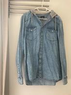 Spijkerblouse met capuchon XL, Kleding | Heren, Ophalen of Verzenden, Zo goed als nieuw, Blauw, Halswijdte 43/44 (XL)