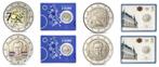 2 euro Luxemburg 2025 Hendrik + Schuman coincards SET van 4, Verzenden, Luxemburg, 2 euro