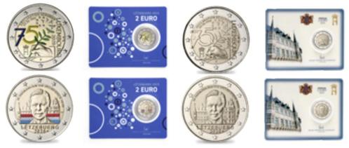 2 euro Luxemburg 2025 Hendrik + Schuman coincards SET van 4, Postzegels en Munten, Munten | Europa | Euromunten, 2 euro, Luxemburg