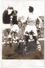 Persfoto 1958 - Voetballen Voetbal - Wales Israel te Cardiff, Ophalen of Verzenden, Gebruikt, Buitenlandse clubs, Overige typen