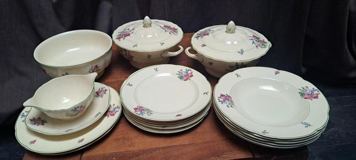 Nv koninklijke plateel bakkerij zuidholand  gouda plazuid, Antiek en Kunst, Antiek | Servies los, Ophalen of Verzenden