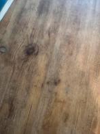 Donkerblauwe leren hoekbank - in prima staat!, Ophalen, Zo goed als nieuw, Overige materialen