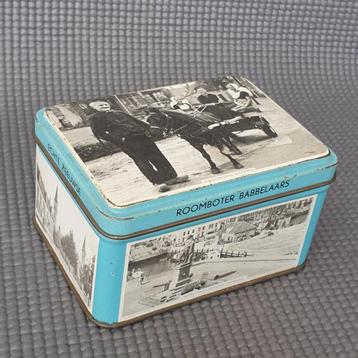 Vintage ca. 1950's blikje van de ‘Echte Zeeuwse roomboter' beschikbaar voor biedingen