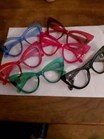 Lot van 6 Grote Brillen, Zwart, Zo goed als nieuw, Leesbril, Ophalen