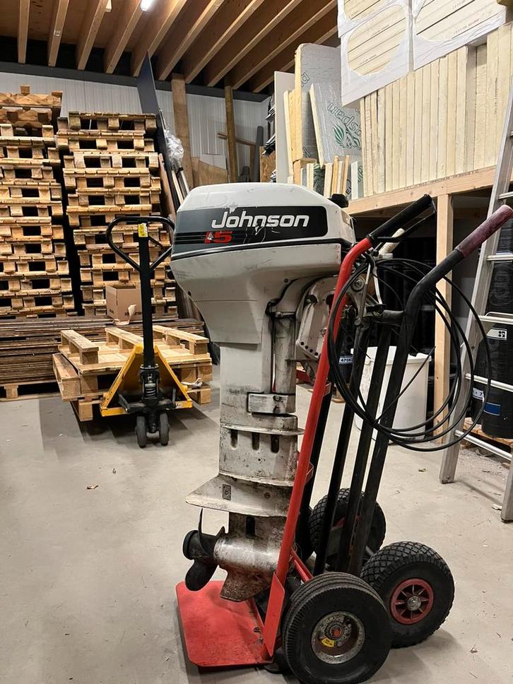 Johnson Evinrude 15pk 2takt, Watersport en Boten, Bootonderdelen, Gebruikt, Motor en Techniek, Zeilboot of Motorboot, Ophalen