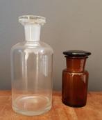 Oude Pharmacie flesjes, Antiek en Kunst, Antiek | Glas en Kristal, Ophalen of Verzenden