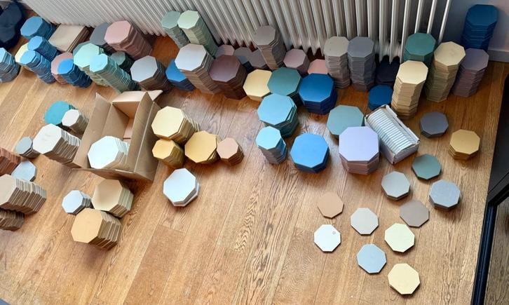 Winckelmans tegels in mooie kleuren. Nieuw., Doe-het-zelf en Verbouw, Tegels, Nieuw, Overige typen, Keramiek, Minder dan 20 cm