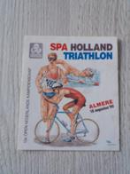 sticker SPA HOLLAND TRIATHLON Almere 18 augustus '90, Ophalen of Verzenden, Zo goed als nieuw, Sport