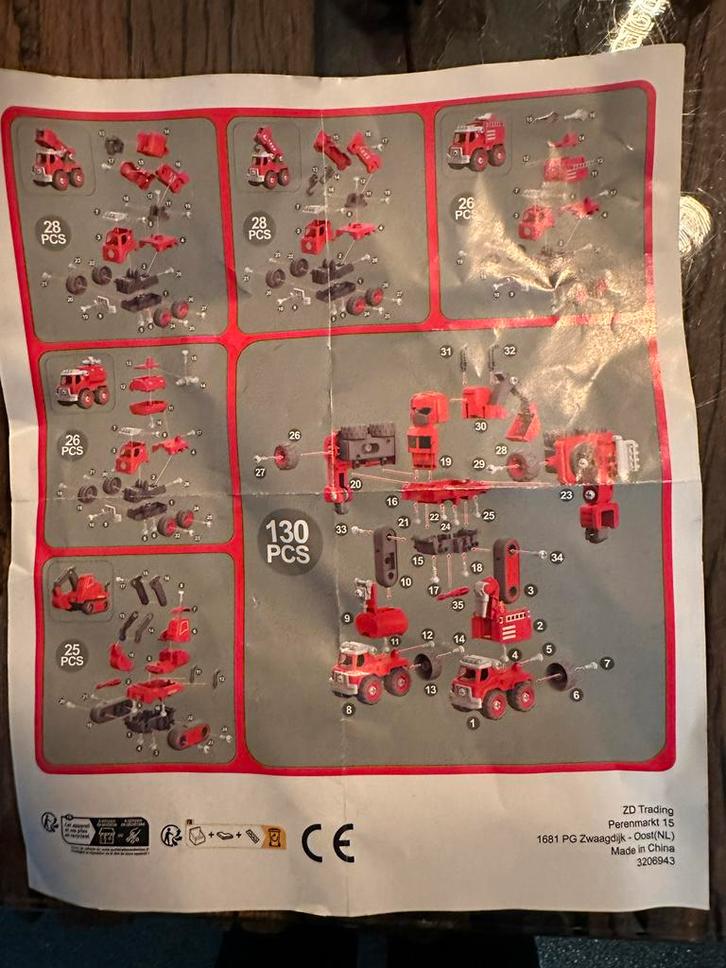 Auto Set - Zelf Bouwen - Zo Goed Als Nieuw!, Kinderen en Baby's, Speelgoed | Overig, Zo goed als nieuw, Jongen of Meisje, Ophalen of Verzenden