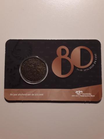 Historische coincard KNM: laatste 2,5 cent 1941 AANBIEDING ! beschikbaar voor biedingen