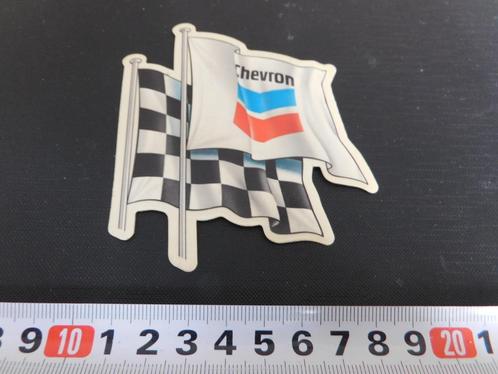 sticker transparant  CHEVRON  vlag, Verzamelen, Stickers, Zo goed als nieuw, Bedrijf of Vereniging, Ophalen