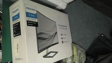 Philips 328E 4k monitor gebogen scherm beschikbaar voor biedingen