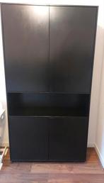 Zwarte kast Woood, Ophalen, 100 tot 150 cm, 200 cm of meer, Zo goed als nieuw