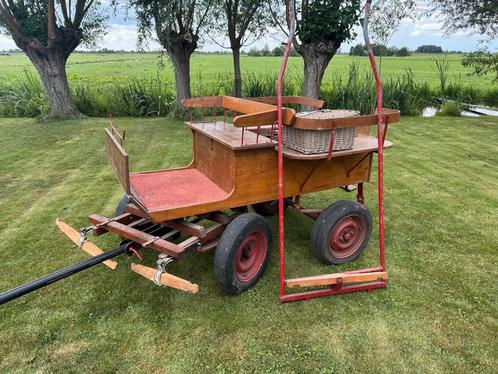 Menwagen voor enkel of dubbelspan, Dieren en Toebehoren, Paarden en Pony's | Hoofdstellen en Tuigage, Overige soorten, Ophalen