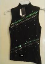 Nieuw met kaartje Spencer Trui Zwart Pailletten Bugatti S 36, Kleding | Dames, Verzenden, Nieuw, Maat 36 (S), Zwart