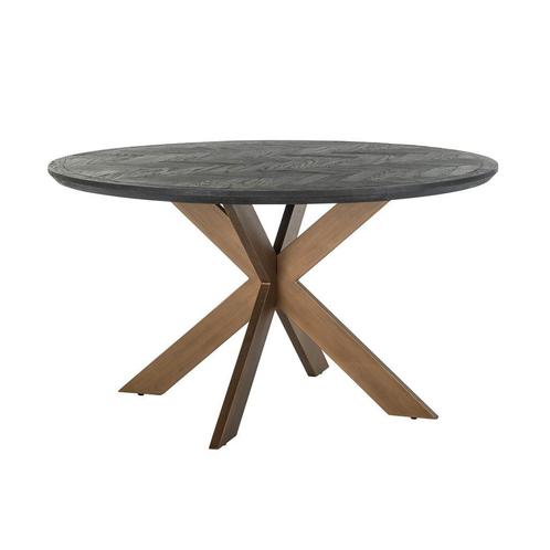 Tafel bkackbone brass richmond interiors, Huis en Inrichting, Tafels | Eettafels, Zo goed als nieuw, 50 tot 100 cm, 100 tot 150 cm