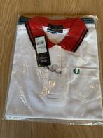 fred perry wit polo shirt met rib zoom maat 40 nieuw, Ophalen of Verzenden, Nieuw, Wit