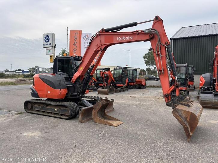 KUBOTA KX080-4A, Zakelijke goederen, Machines en Bouw | Kranen en Graafmachines, Graafmachine, Ophalen of Verzenden