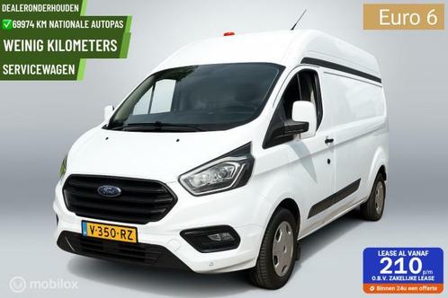 ✅Ford Transit Custom 320 2.0 TDCI L2 H2 69974 km servicebu, Auto's, Bestelauto's, Particulier, Te koop, ABS, Airconditioning, Alarm