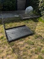 Bench maat L kleur zwart met verstelbaar tussenschot, Dieren en Toebehoren, Hondenhokken, Ophalen, 65 tot 100 cm, Hondenhok, Zo goed als nieuw