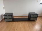 Nachtkastjes met plank set van 2, Huis en Inrichting, Ophalen, Gebruikt, Minder dan 100 cm, 25 tot 50 cm