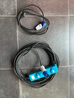 CEE Verloopkabel met stekkerdoos, Caravans en Kamperen, Ophalen of Verzenden, Zo goed als nieuw