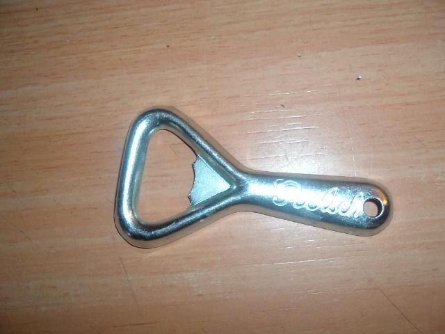 Grolsch opener (nt.11) metaal klein, Verzamelen, Biermerken, Nieuw, Flesopener, Grolsch, Ophalen of Verzenden