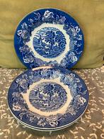 Diep bord, Wood&Sons blauw (180825), Huis en Inrichting, Keuken | Servies, Ophalen of Verzenden, Zo goed als nieuw, Bord(en), Overige stijlen