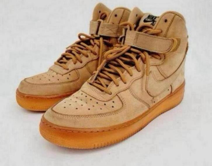 Nike Air Force 1 High GS beige-bruin sneakers maat 36.5, Kleding | Heren, Schoenen, Gedragen, Sneakers of Gympen, Bruin, Ophalen of Verzenden