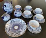 Lomonosov Imperial Porselein Theeservies Cobalt Net, Ophalen