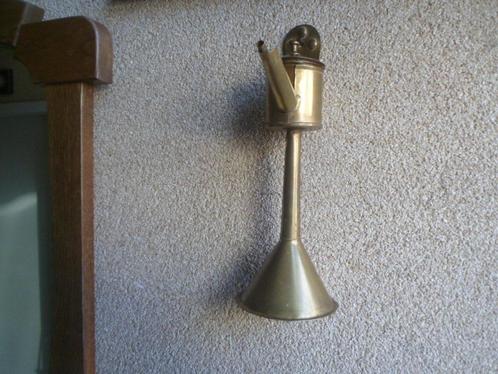 Koperen OLIELAMP snotneus koper messing wandlamp compleet, Antiek en Kunst, Antiek | Koper en Brons, Koper, Ophalen of Verzenden