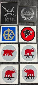 KNIL stickers, Verzamelen, Ophalen of Verzenden, Landmacht, Nederland, Embleem of Badge