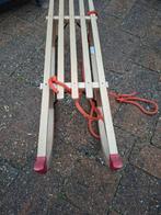 Houten Slee, Ophalen, Rem, Zo goed als nieuw, Hout