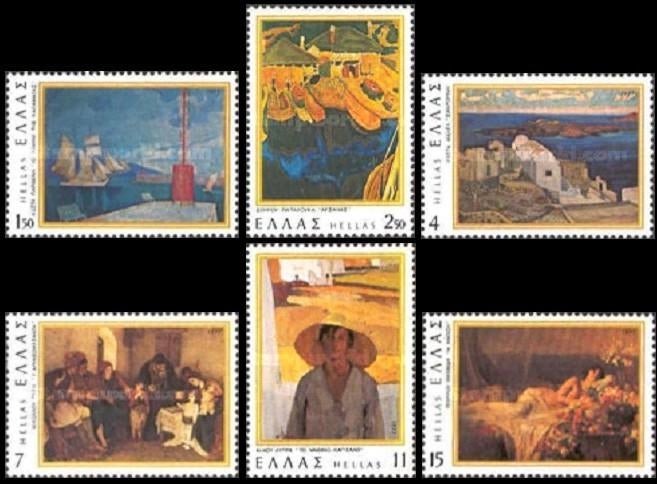 GRIEKENLAND 1977 Schilderijen, Michel: 1291-96, Postfris., Verzenden, Griekenland, Postfris
