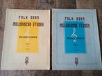 Folk Dean - Melodische Etudes deel 1 en 2, Ophalen of Verzenden, Gebruikt, Les of Cursus