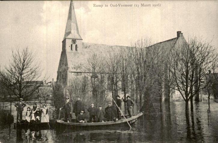 Oude-Vosmeer - Ramp - Kerk, Verzamelen, Ansichtkaarten | Nederland, Ongelopen, Zeeland, Voor 1920, Ophalen of Verzenden