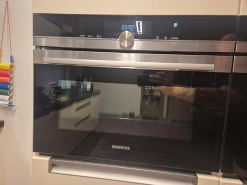 Siemens CN838GRS1 inbouw 45 cm combi oven stoom magnetron, Witgoed en Apparatuur, Ovens, Gebruikt, Inbouw, Oven met grill, 45 tot 60 cm
