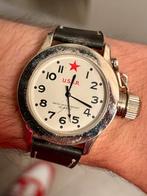 USSR sovjet vintage horloge duikhorloge, Ophalen of Verzenden, Zo goed als nieuw, Zwart, Android